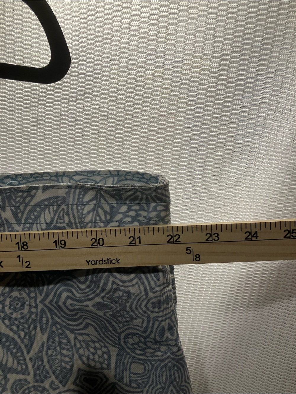 Beach-Ready Blue Patterned Tote with Rope Handles - Picture 3 of 8